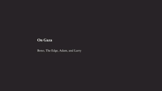 U2 sobre Gaza